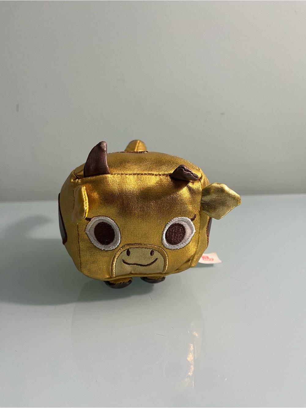 2022 Pet Simulator X Gold Metallic Joy Cow 4" Plush Phatmojo NO CODE